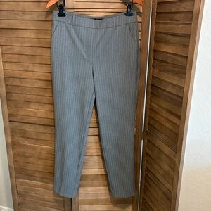 White House Black Market Women's Gray Striped Pants